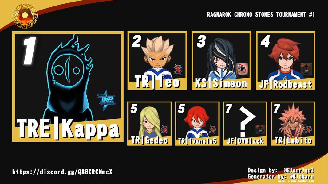 RAGNAROK CHRONO STONES TOURNAMENT #1 RAGNAROK CHRONO STONES TOURNAMENT #1