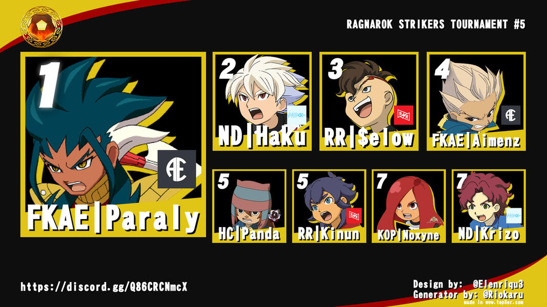 RAGNAROK STRIKERS TOURNAMENT #5 RAGNAROK STRIKERS TOURNAMENT #5